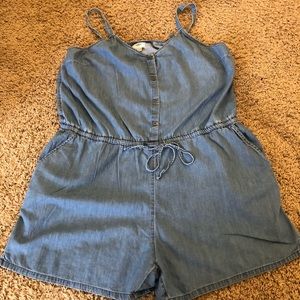 Blue Jean One Piece Romper